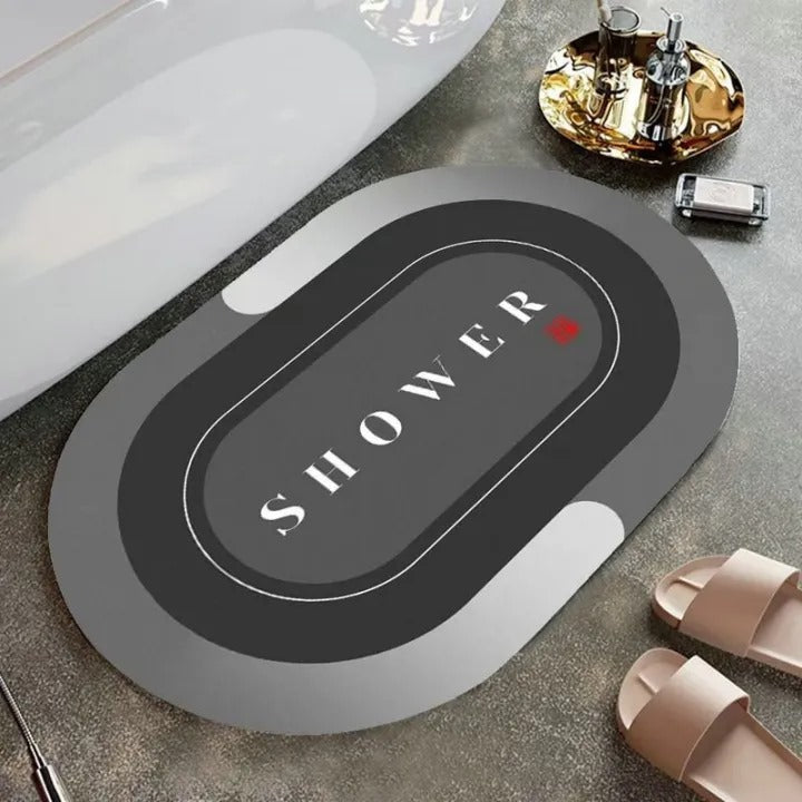 Dark Shower Mat for Home Entrance Non-Slip Door Mat for Indoor & Outdoor Use