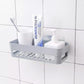 Self-Adhesive Rectangle Bathroom Shelf No-Drill Wall Mounted Organizer