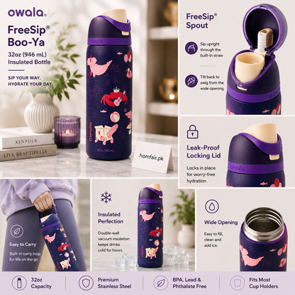 Owala Go Halvsies Water Bottle – Insulated Bottle 32oz