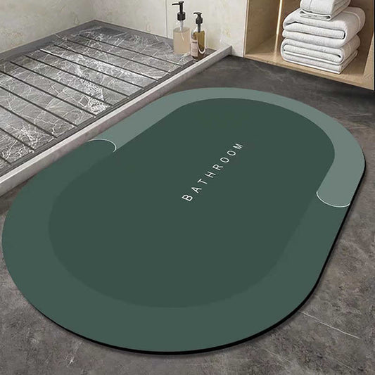 Green Bathroom Mat for Home Entrance Non-Slip Door Mat for Indoor & Outdoor Use