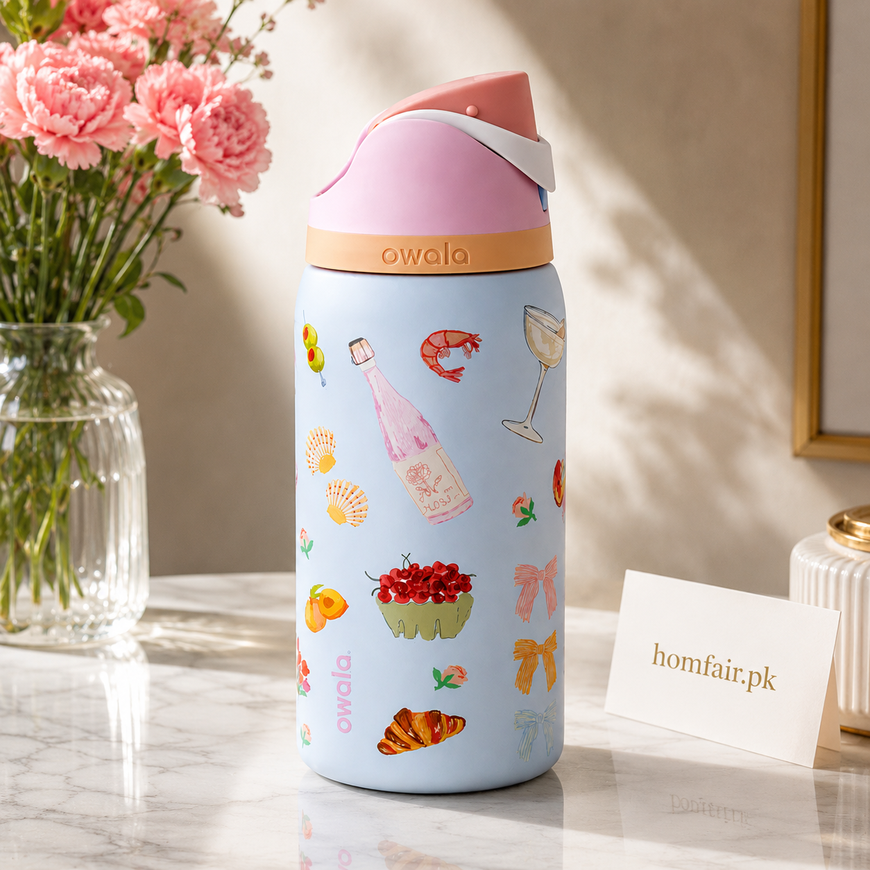 Owala Finders Keepers 32oz Vacuum Insulated Stainless Steel Water Bottle – Leakproof Flip Straw Lid