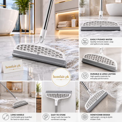Bathroom Water Wiper & Multi-Surface Cleaning Tool