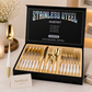 Premium 24-Piece Stainless Steel Cutlery Set with Gift Box