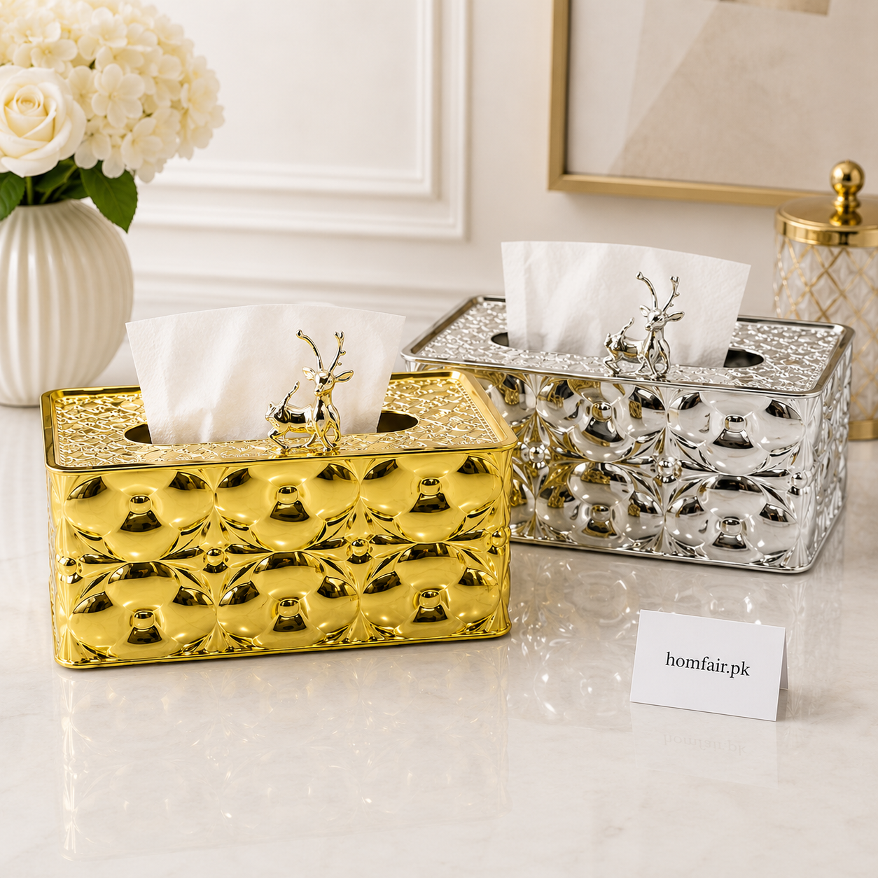 Premium Plastic Rabbit Design Tissue Box Holder
