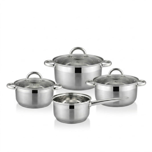Danny Home Premium 7-Piece Cookware Set with Durable Pots & Pans for Everyday Kitchen Cooking