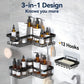 No-Drill Corner Shower Caddy Set Waterproof Bathroom Organizer Rack