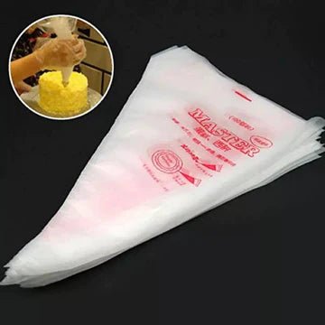 Disposable Pastry Piping Bags Pack of 100 for Baking and Cake Decorating