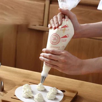 Disposable Pastry Piping Bags Pack of 100 for Baking and Cake Decorating