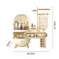 Dustproof Dressing Table Jewelry Storage Box with Drawers Elegant Organizer for Accessories