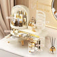Dustproof Dressing Table Jewelry Storage Box with Drawers Elegant Organizer for Accessories
