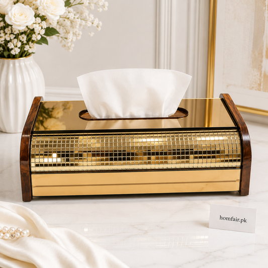 Luxury Wooden Crystal Tissue Box Holder Luxury Home Décor