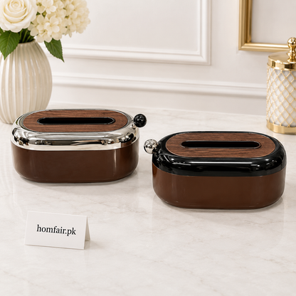 Premium Plastic Curve Oval Tissue Box Holder