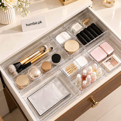 Transparent Drawer Organizer – Clear Multipurpose Storage Box