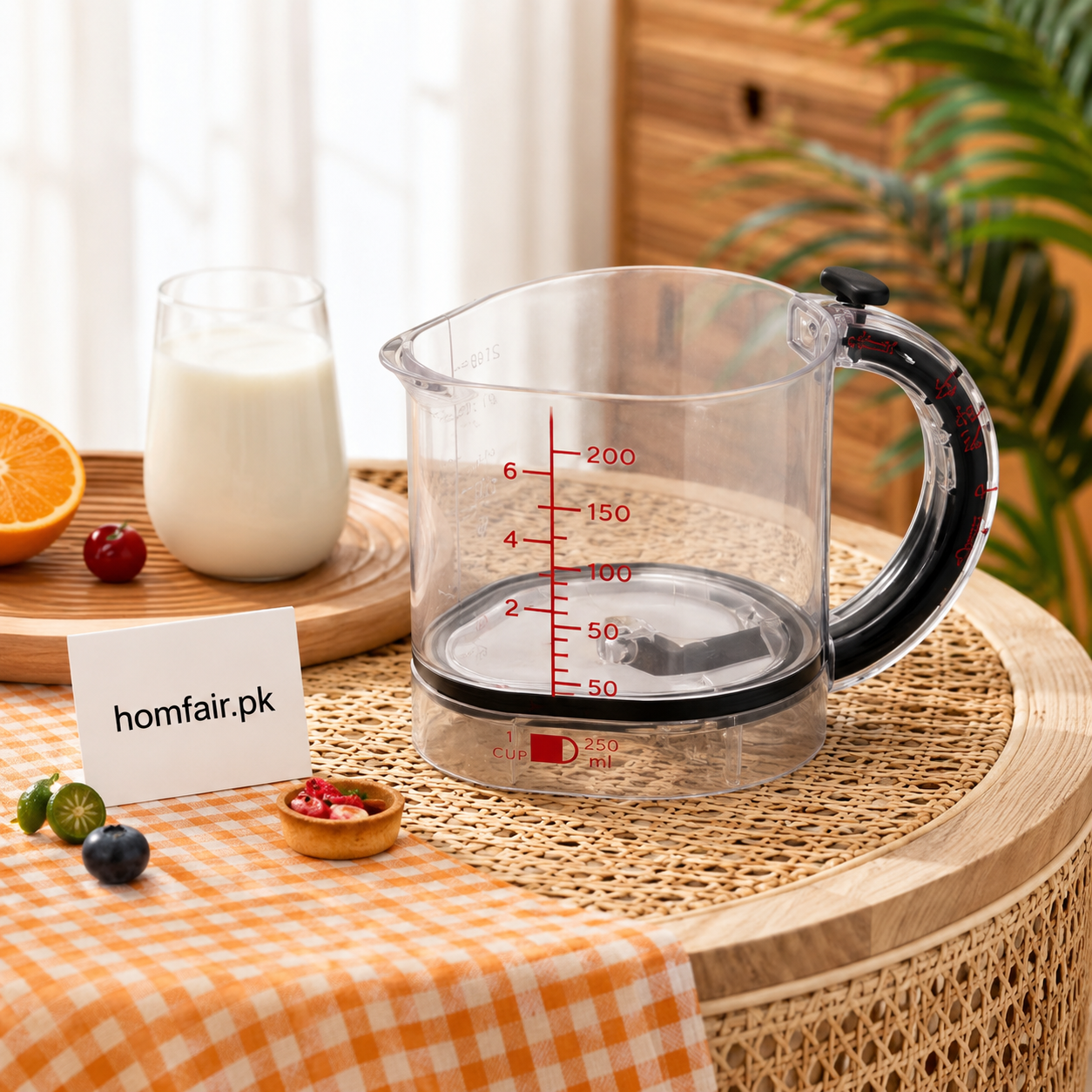 Acrylic 4-In-1 Adjustable Measuring Cup Kitchen Measuring Jug