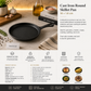Danny Home Cast Iron Round Skillet Pan – 16 × 1.6 cm