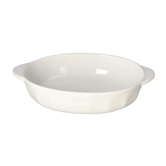 Danny Home Refined 10.25-Inch Porcelain Ovenware Roasting Dish for Baking, Roasting & Serving