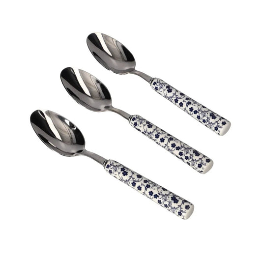Danny Home Elegant 3-Piece Dinner Spoon Set for Everyday Family Meals, Dining & Stylish Table Settings