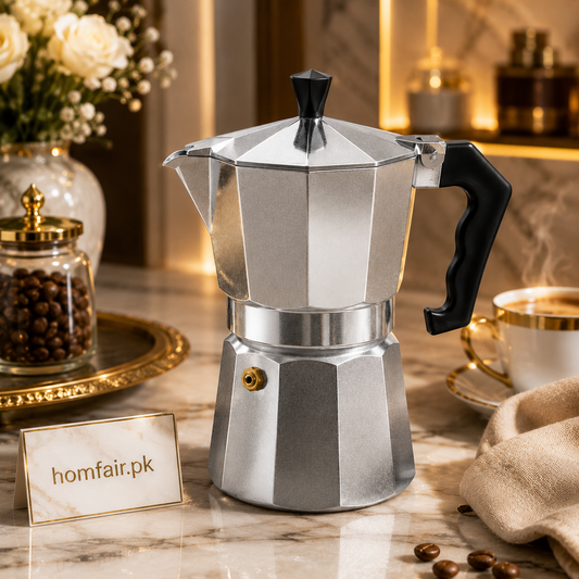 Premium Italian Style Moka Coffee Maker – Stovetop Espresso Coffee Pot