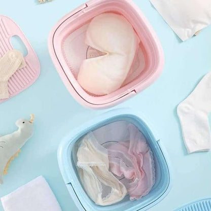 Mini Foldable Washing Machine Portable Laundry Washer for Home and Travel