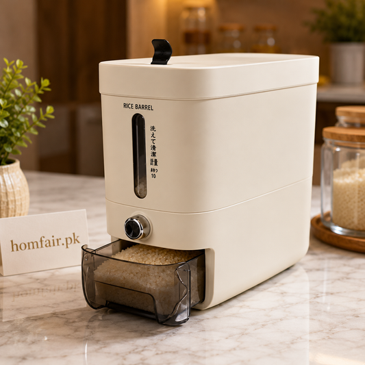 5KG Airtight Rice Storage Container – Pull-Out Grain Dispenser
