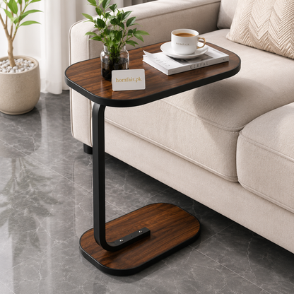Premium C-Shaped Side Table Sofa & Bedside Laptop Table Modern End Table