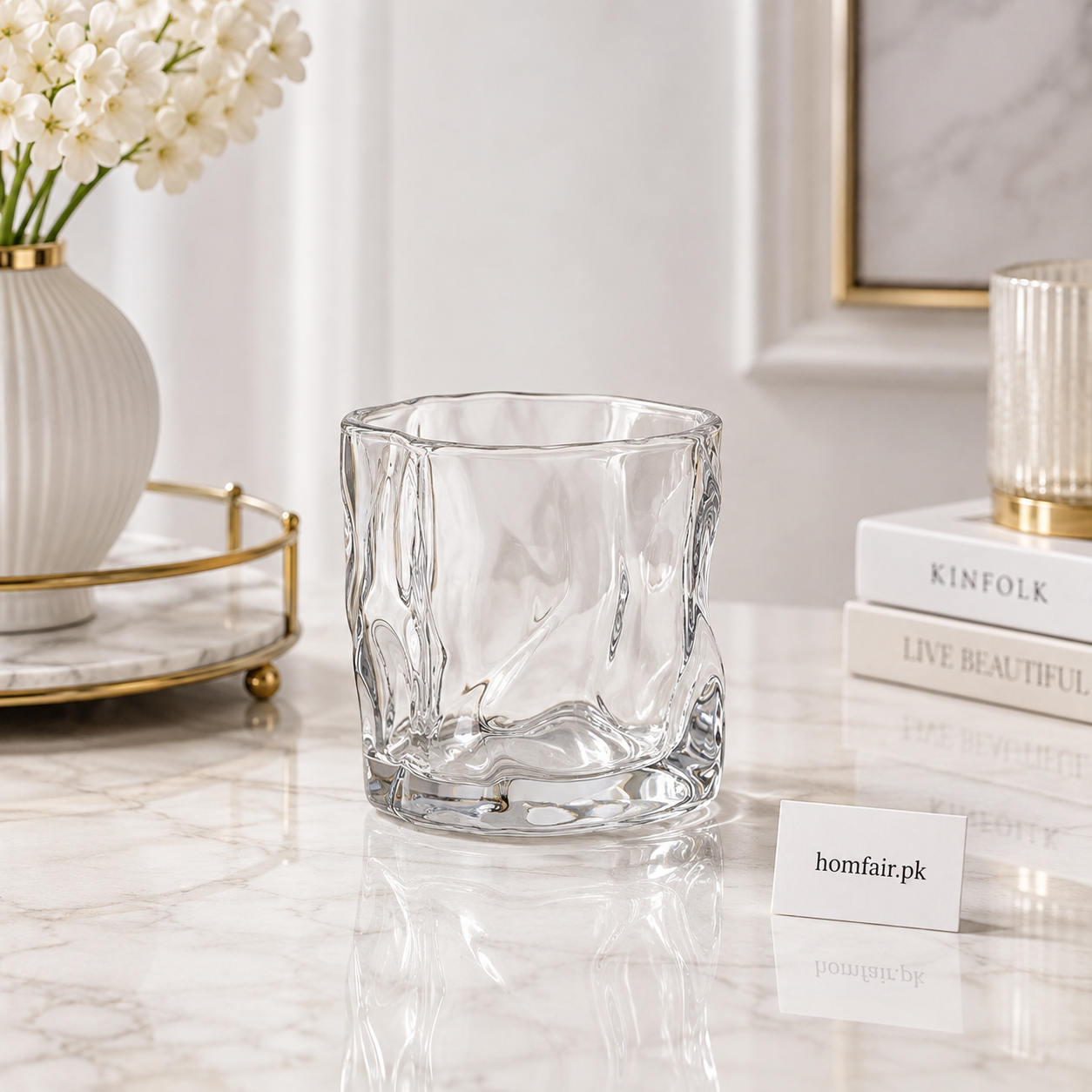 Premium Glass Drinking Set of 4 – 280ml Elegant Everyday Tableware