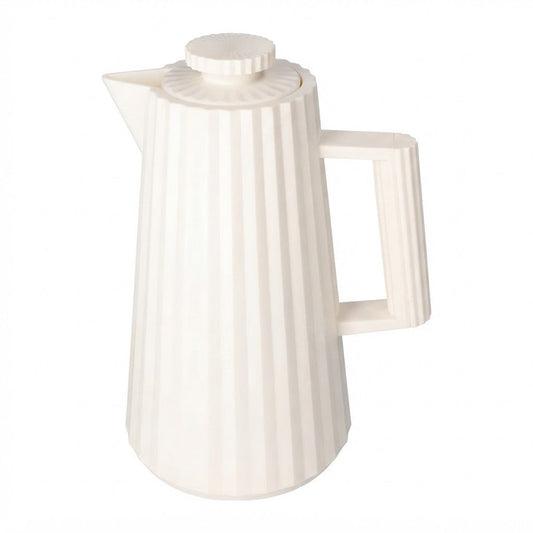 Danny Home Premium 1L White Thermal Vacuum Jug for Elegant Hot & Cold Beverage Serving
