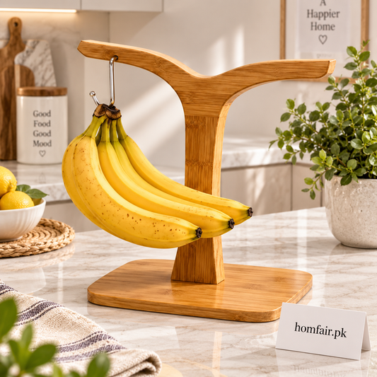 Bamboo Banana Hanger Stand for Kitchen Countertops