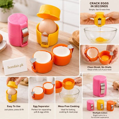 Premium Egg Cracker & Egg Separator Tool