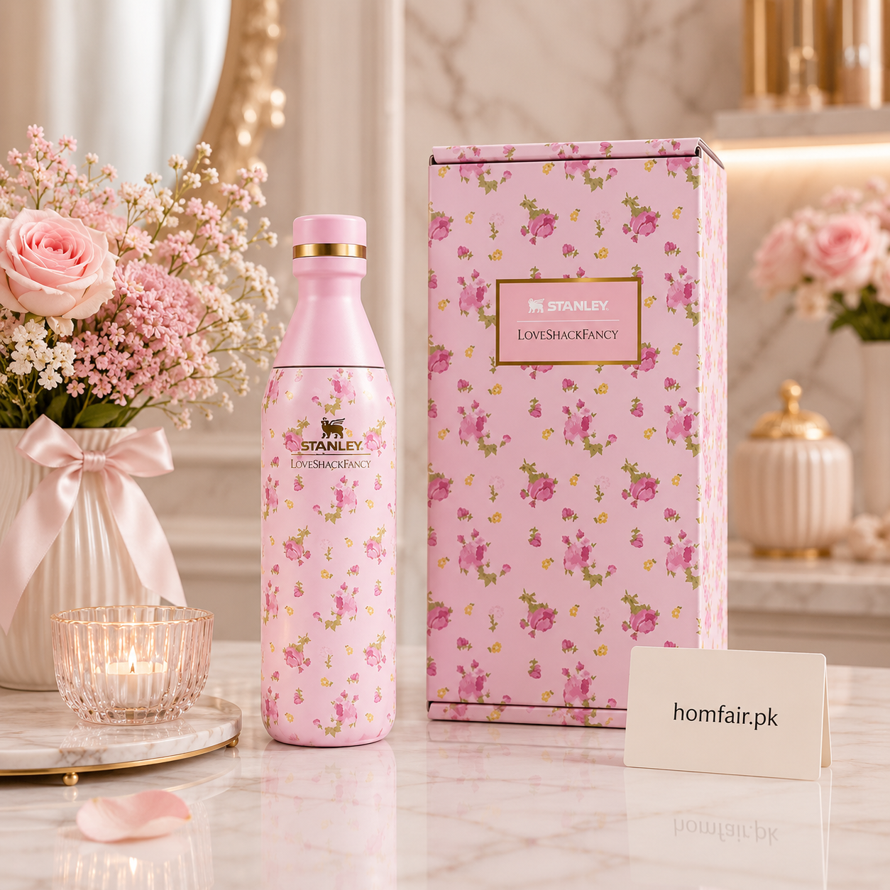 Stanley x LoveShackFancy Sunset Ibiza — All Day Slim Bottle - 16oz