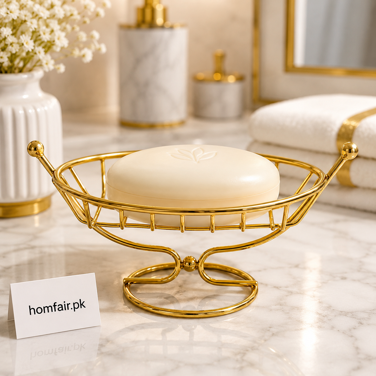 Luxury Golden Wire Soap Stand with Soap Holder