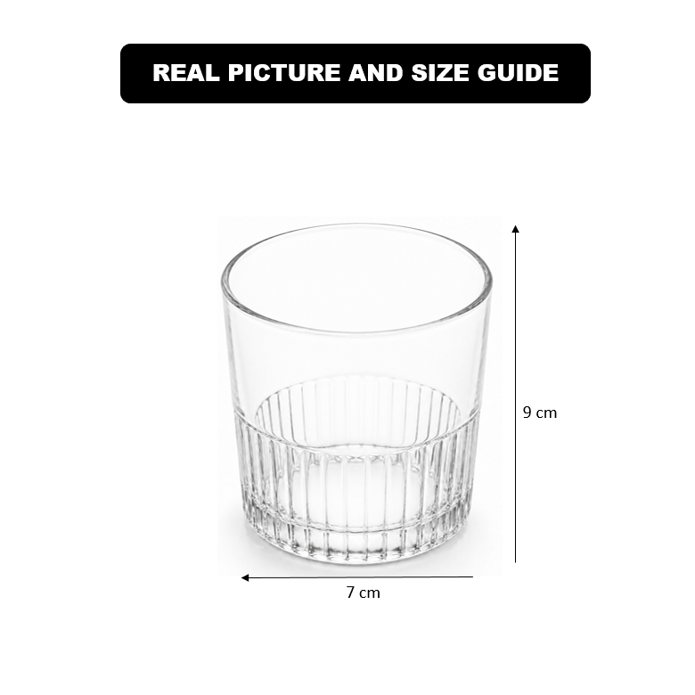 Limon EssentialServe 2445 Glass Set Ribbed 6 Pieces
