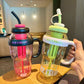 1L Plastic Water Bottle with Straw Random Color Sports Bottle