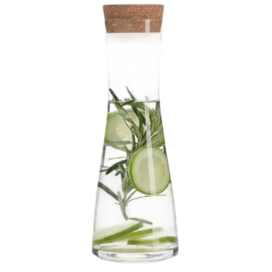 Danny Home Premium Glass Bottle – 7 × 27cm Elegant Beverage Storage & Serving Bottle for Home