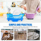 Premium Dish Drying Stand with Water Drain Tray Kitchen Counter Dish Rack Organizer