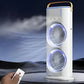 Double Headed Ice Mist Fan Rechargeable Portable Air Cooler