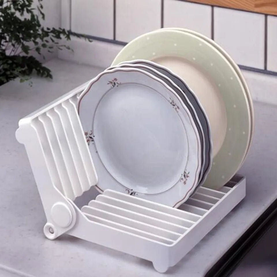 Innovative Foldable Dish Plate Drying Rack for Kitchen Countertops