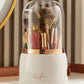 360° Rotating Makeup Organizer with Clear Cover Cosmetic Storage Stand