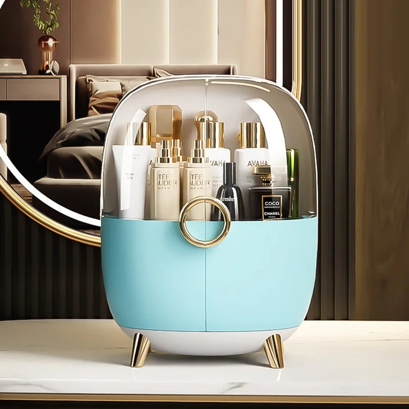 Luxury Cosmetics Storage Box with Clear Cover – Elegant Makeup Organizer
