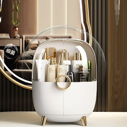 Luxury Cosmetics Storage Box with Clear Cover – Elegant Makeup Organizer