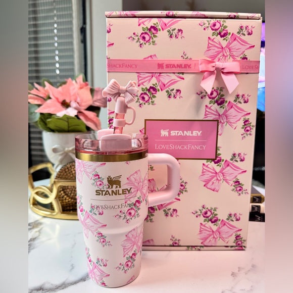 Stanley X Love Shack Fancy Floral Luxe Gift 20oz Tumbler Stylish & Durable