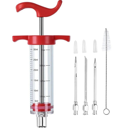 Meat Marinade Syringe Stainless Steel BBQ Flavor Injector