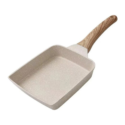 Signature Square Egg Pan – Premium Non Stick Frying Pan with Wooden Handle