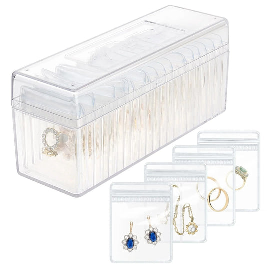 20 Pouch Portable Acrylic Jewelry Box Organizer