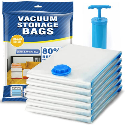 Vacuum Storage Bags with Hand Pump