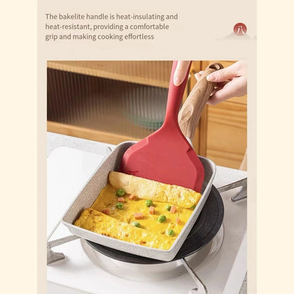 Signature Square Egg Pan – Premium Non Stick Frying Pan with Wooden Handle