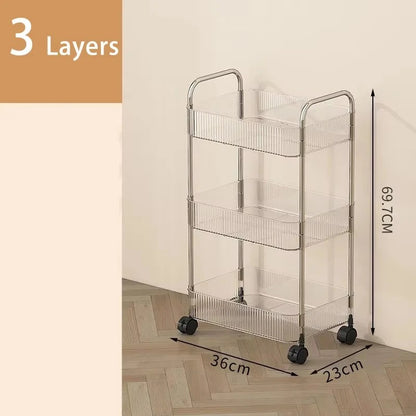 Acrylic Multipurpose Storage Trolley