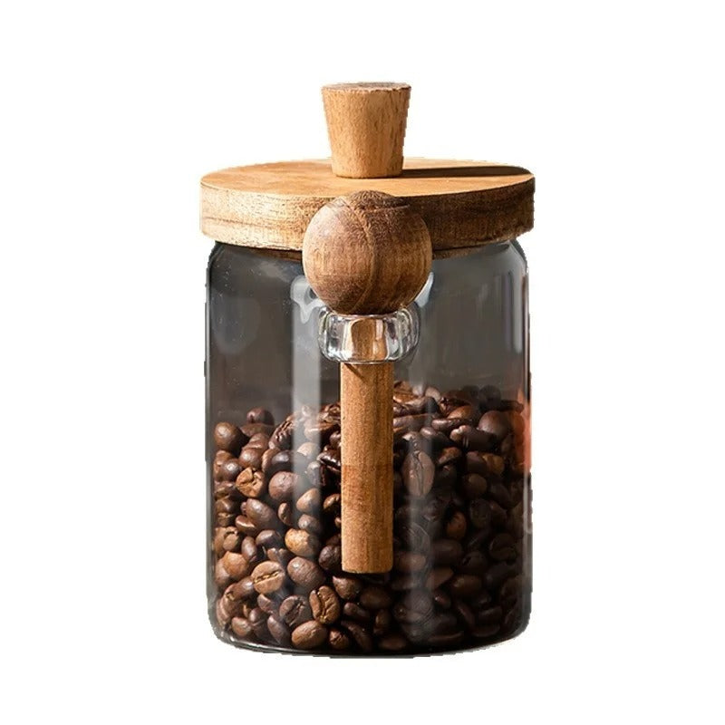 High Borosilicate Glass Sealable Tea Storage Jar with Lid