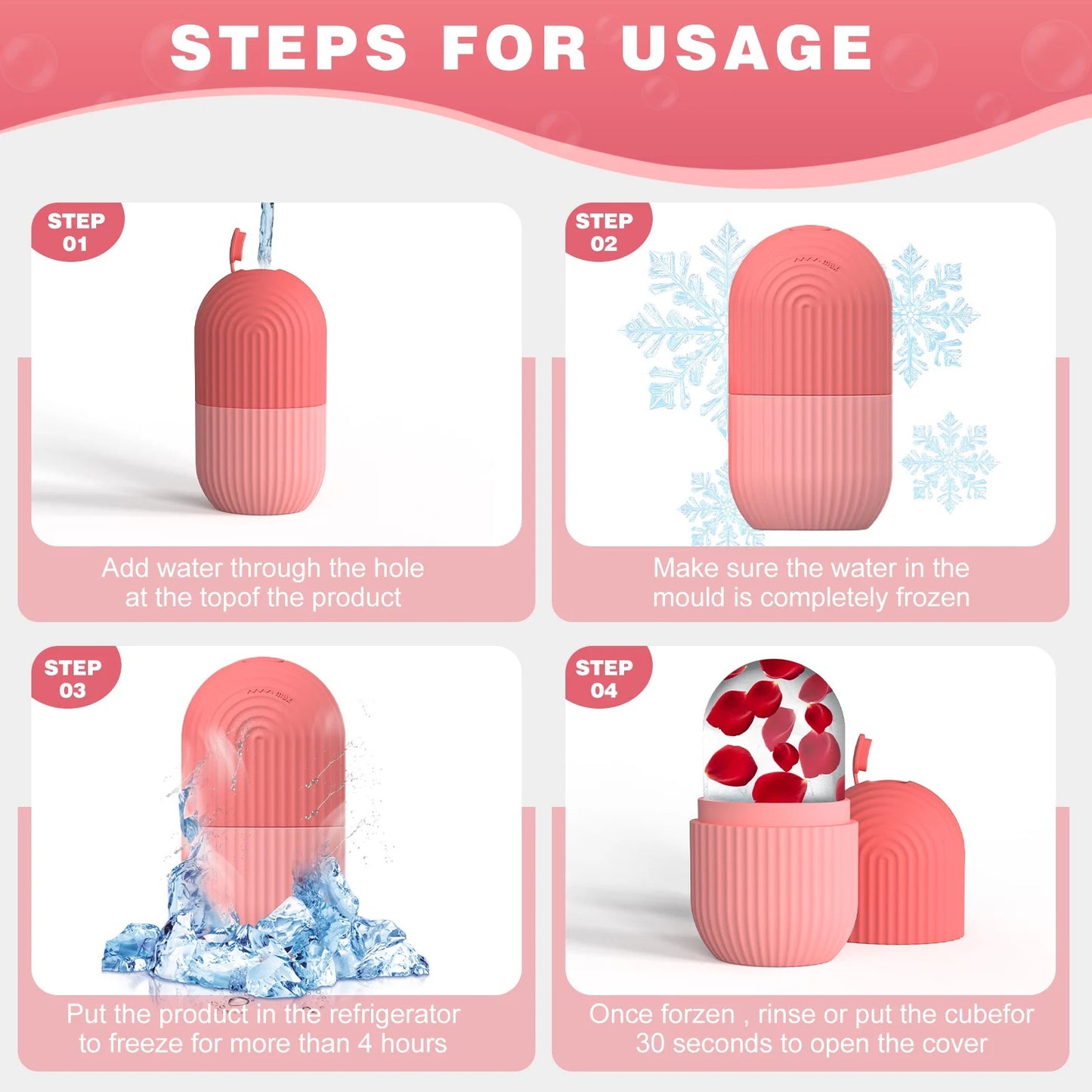 Silicone Face Ice Roller