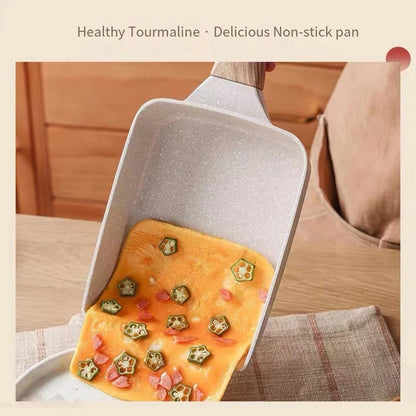 Signature Square Egg Pan – Premium Non Stick Frying Pan with Wooden Handle